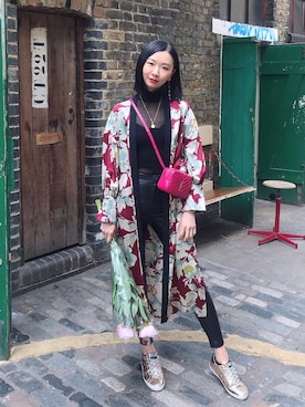 「kimono」｜「アイテム（バッグ）」を使った、Ravenさん（レディース・170cm）の夏コーディネート