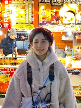 「travel」｜「アイテム（ジャケット/アウター）」を使った、金属さん（レディース・153cm）の冬コーディネート