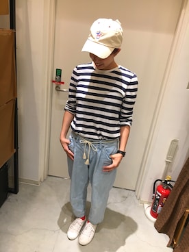 「SM2（エスエムツー）のアイテム」を使った、14+ イオンモール四條畷店 スタッフさん（レディース・160cm）の夏コーディネート