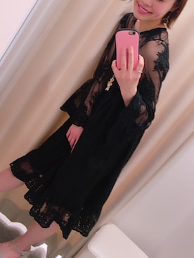 「PARTY」｜AZUMIさん（レディース・160cm）の冬コーディネート