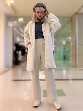 「CAMP7（キャンプセブン）のアイテム（ブルゾン）」を使った、erina🥀さん（レディース・164cm）の秋コーディネート