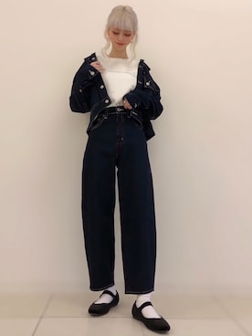 「リーバイス」｜erina🥀さん（レディース・164cm）の秋コーディネート