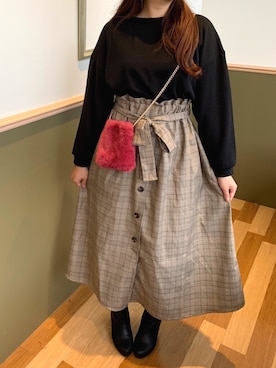 「ゆるカワcode☺︎」｜ㅁㅈㅋさん（レディース・156cm）の秋コーディネート