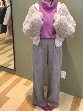 「ゆるカワcode☺︎」｜ㅁㅈㅋさん（レディース・156cm）の冬コーディネート