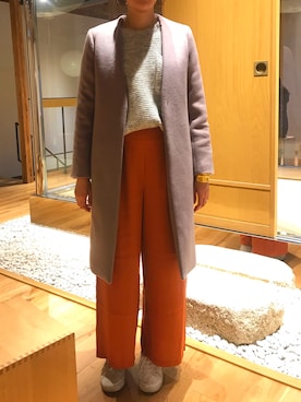 「2018マイベストコーデ」｜「アイテム（その他アウター）」を使った、Kaedeさん（レディース・163cm）の冬コーディネート