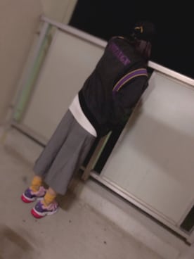 「ストリート女子」｜「アイテム（スラックス）」を使った、きんぴらさん（レディース・155cm）の冬コーディネート