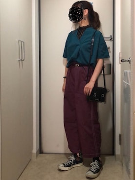 「アイテム（ピアス（両耳用））」を使った、とりさん（レディース・165cm・20代）の夏コーディネート