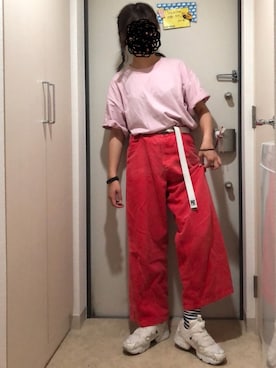 「ハイテクスニーカー」｜とりさん（レディース・165cm・20代）の夏コーディネート