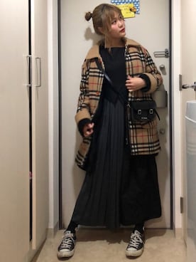 「アイテム（ピアス（両耳用））」を使った、とりさん（レディース・165cm・20代）の冬コーディネート