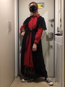 「Aラインスカート」｜「アイテム（ワンピース/ドレス）」を使った、とりさん（レディース・165cm）の春コーディネート