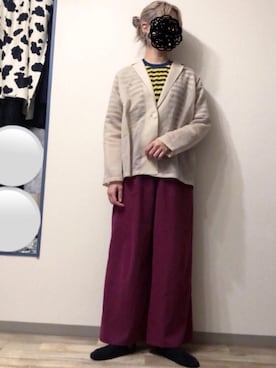 「オーガンジー」｜「アイテム（その他アウター）」を使った、とりさん（レディース・165cm）の夏コーディネート
