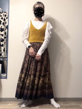 「アイテム（ピアス（両耳用））」を使った、とりさん（レディース・165cm・20代）の秋コーディネート