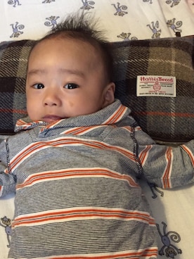 「OLD NAVY（オールドネイビー）のアイテム（ロンパース、その他）」を使った、SOTARO⁑さん（キッズ）の春コーディネート