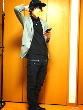 「semantic design（セマンティックデザイン）のアイテム（アクセサリー）」を使った、kenさん（メンズ・178cm）の冬コーディネート