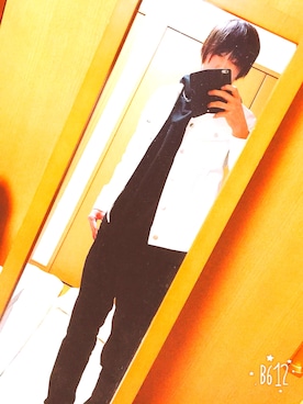 「GU（ジーユー）の（GU）スキニーフィットジーンズ（MEN ⁄ ジーンズ）」を使った、kenさん（メンズ・178cm）の冬コーディネート