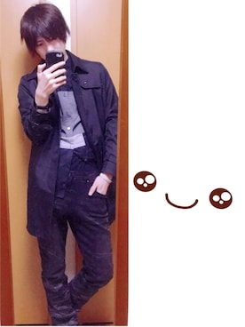 「STUDIOUS（ステュディオス）のアイテム（トレンチコート）」を使った、kenさん（メンズ・178cm）の春コーディネート