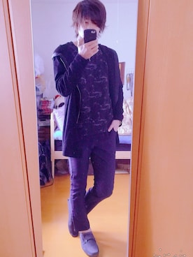 「semantic design（セマンティックデザイン）のアイテム（スニーカー）」を使った、kenさん（メンズ・178cm）の春コーディネート