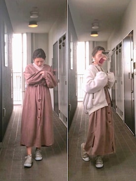 「アイテム（ピアス（両耳用））」を使った、peso ⚐˒˒さん（レディース・153cm・20代）の秋コーディネート