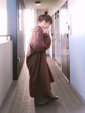 「アイテム（ピアス（両耳用））」を使った、peso ⚐˒˒さん（レディース・153cm・20代）の冬コーディネート