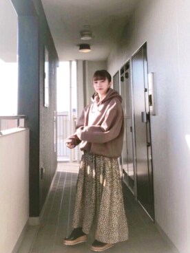 「アイテム（ピアス（両耳用））」を使った、peso ⚐˒˒さん（レディース・153cm・20代）の冬コーディネート