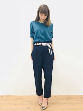 COMME CA ISM STAFFさん（レディース・162cm）の夏コーディネート