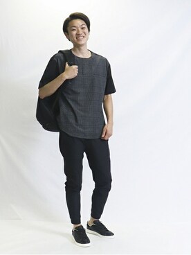 COMME CA ISM STAFFさん（メンズ・175cm）の夏コーディネート