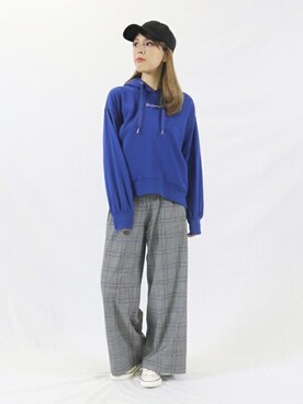 「COMME CA ISM（コムサイズム）のアイテム（帽子）」を使った、COMME CA ISM STAFFさん（レディース・160cm）の秋コーディネート