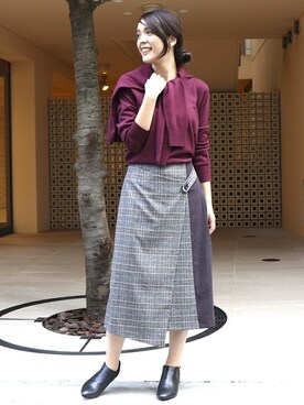 COMME CA ISM STAFFさん(レディース・162cm)の秋コーディネート