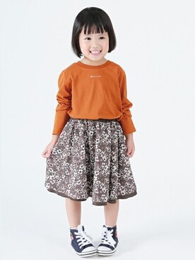 「COMME CA ISM（コムサイズム）のアイテム」を使った、COMME CA ISM STAFFさん（キッズ・104cm）の秋コーディネート