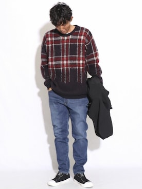 COMME CA ISM STAFFさん（メンズ・177cm）の冬コーディネート