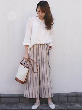 COMME CA ISM STAFFさん（レディース・164cm）の春コーディネート