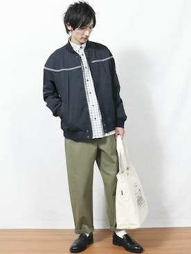「コムサコミューン」｜「アイテム（ジャケット/アウター）」を使った、COMME CA ISM STAFFさん（メンズ・168cm）の春コーディネート