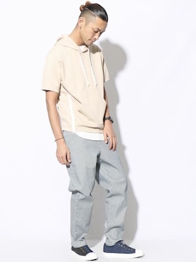 COMME CA ISM STAFFさん（メンズ・187cm）の春コーディネート