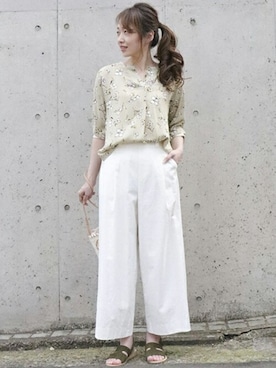 COMME CA ISM STAFFさん(レディース・164cm)の夏コーディネート