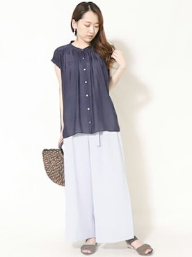 COMME CA ISM STAFFさん（レディース・164cm）の夏コーディネート