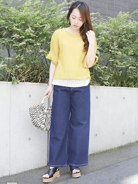 COMME CA ISM STAFFさん（レディース・164cm）の夏コーディネート