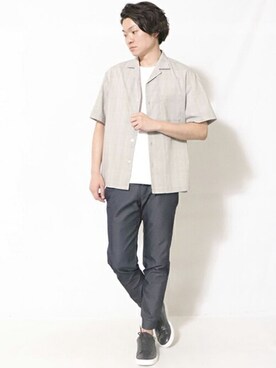 COMME CA ISM STAFFさん（メンズ・175cm）の夏コーディネート