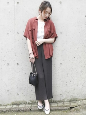 COMME CA ISM STAFFさん(レディース・164cm)の夏コーディネート