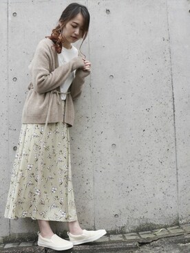 「ONIGIRI（オニギリ）のアイテム（スニーカー）」を使った、COMME CA ISM STAFFさん（レディース・164cm）の秋コーディネート