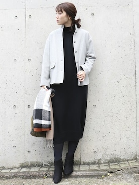 「おとなコーデ」｜「アイテム（ブルゾン）」を使った、COMME CA ISM STAFFさん（レディース・168cm）の秋コーディネート