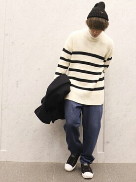 COMME CA ISM STAFFさん（メンズ・165cm）の冬コーディネート