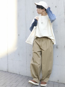 「COMME　CA COMMUNE（コムサコミューン）のアイテム（シューズ）」を使った、COMME CA ISM STAFFさん（メンズ・165cm）の冬コーディネート