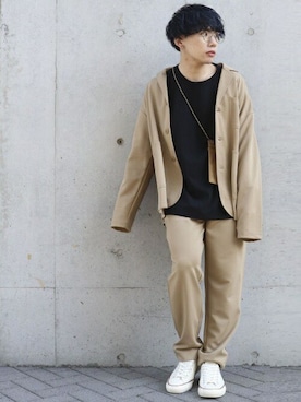 COMME CA ISM STAFFさん(メンズ・165cm)の春コーディネート