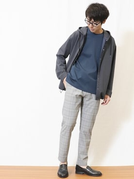 「コムサコミューン」｜「アイテム（ジャケット/アウター）」を使った、COMME CA ISM STAFFさん（メンズ・173cm）の春コーディネート