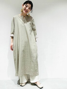 「ONIGIRI（オニギリ）のアイテム」を使った、COMME CA ISM STAFFさん（レディース・152cm）の春コーディネート