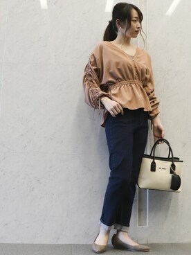 COMME CA ISM STAFFさん（レディース・164cm）の春コーディネート