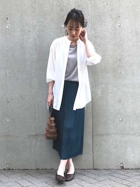 COMME CA ISM STAFFさん(レディース・164cm)の夏コーディネート