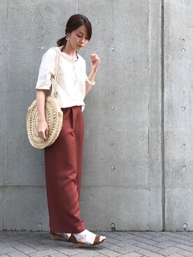 COMME CA ISM STAFFさん(レディース・168cm)の夏コーディネート