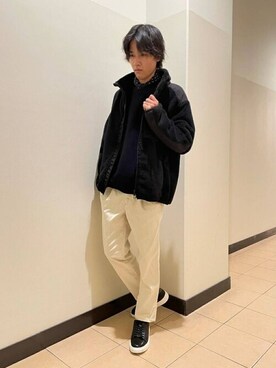 「COMME CA ISM（コムサイズム）のアイテム（ジャケット/アウター）」を使った、COMME CA ISM STAFFさん（メンズ・173cm）の秋コーディネート