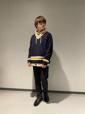 「コムサコミューン」｜COMME CA ISM STAFFさん（メンズ・164cm）の秋コーディネート